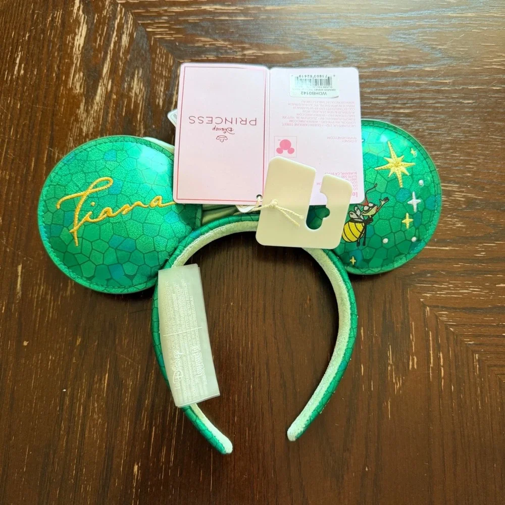 Loungefly Disney Princess Stained Glass Tiana Ears Green Headband Kids One Size